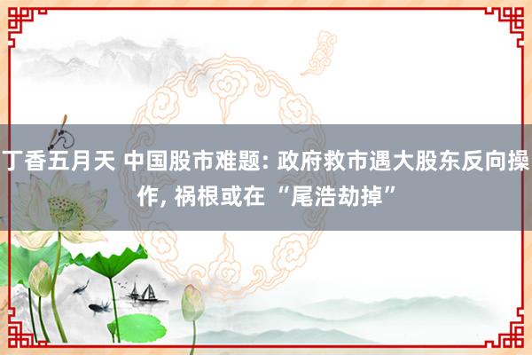 丁香五月天 中国股市难题: 政府救市遇大股东反向操作， 祸根或在 “尾浩劫掉”