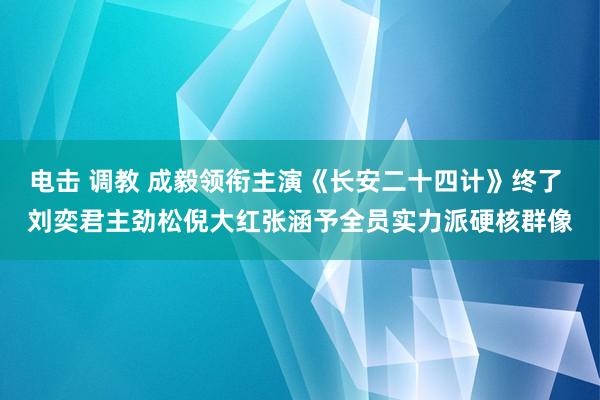 电击 调教 成毅领衔主演《长安二十四计》终了 刘奕君主劲松倪大红张涵予全员实力派硬核群像