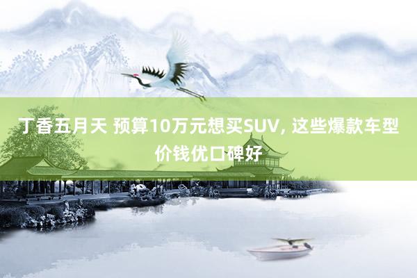 丁香五月天 预算10万元想买SUV， 这些爆款车型价钱优口碑好