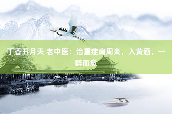 丁香五月天 老中医：治重症肩周炎，入黄酒，一醉而愈