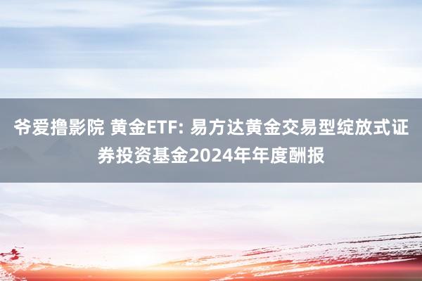 爷爱撸影院 黄金ETF: 易方达黄金交易型绽放式证券投资基金2024年年度酬报