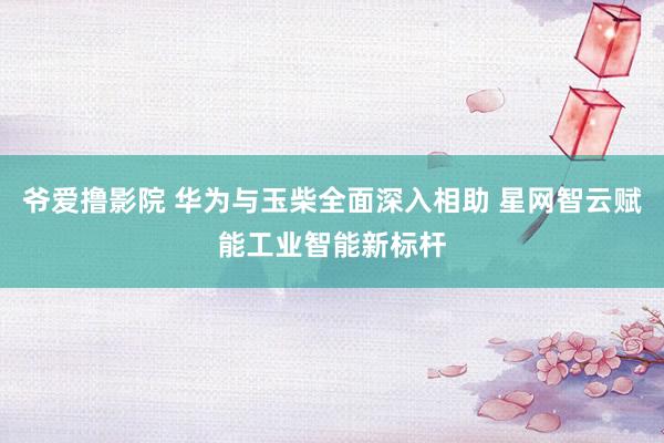 爷爱撸影院 华为与玉柴全面深入相助 星网智云赋能工业智能新标杆
