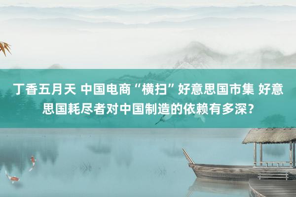 丁香五月天 中国电商“横扫”好意思国市集 好意思国耗尽者对中国制造的依赖有多深？