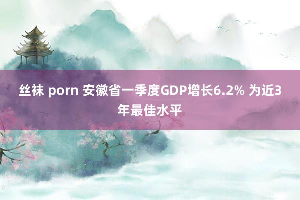 丝袜 porn 安徽省一季度GDP增长6.2% 为近3年最佳水平