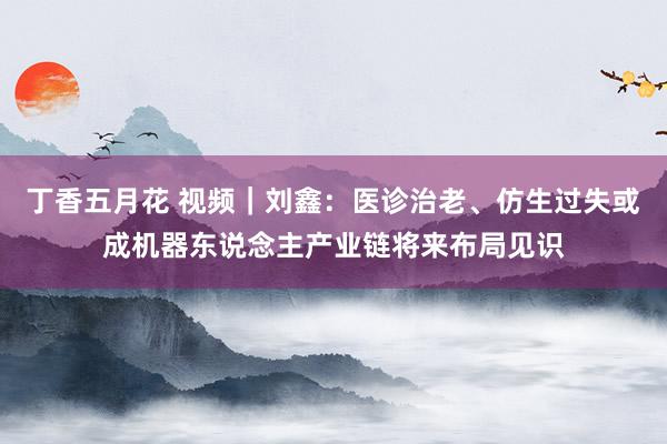 丁香五月花 视频｜刘鑫：医诊治老、仿生过失或成机器东说念主产业链将来布局见识