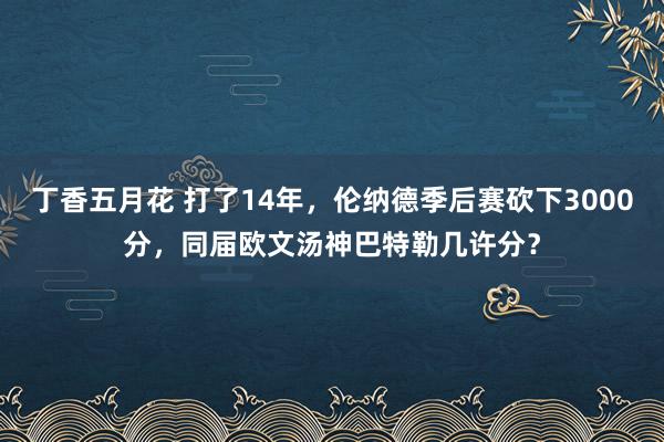 丁香五月花 打了14年，伦纳德季后赛砍下3000分，同届欧文汤神巴特勒几许分？