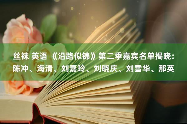 丝袜 英语 《沿路似锦》第二季嘉宾名单揭晓：陈冲、海清、刘嘉玲、刘晓庆、刘雪华、那英